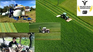 FarmVlog#14 | 2.Teil | 200 Silageballen pressen | Vollgas Silieren | Salzachtaler Agrarvideos