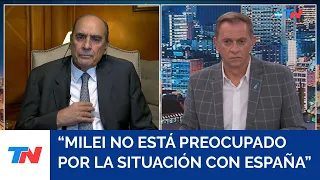 Francos minimizó el conflicto entre Milei y Sánchez: "No pone en juego las relaciones con España"