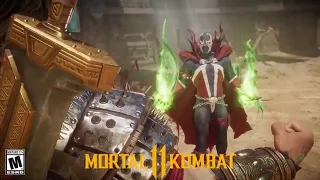 MK11 Spawn intro dialogue with Kotal Kahn