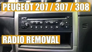 How to remove / replace a car stereo from Peugeot 207, 307 & 308 in just 3 steps