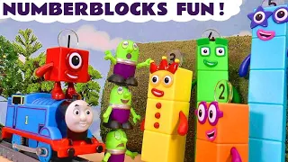 Fun Stories with Numberblocks Toy Trains and Funlings