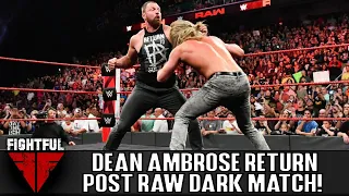Dean Ambrose Return 2018 Dark Match WWE Raw 8-14-18