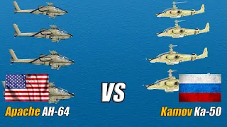 25 Russian Ka-50 vs 25 US Apache AH-64D - DCS WORLD