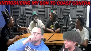 REACTION: My Son Reacts To Coast Contra - Breathe and Stop Freestyle