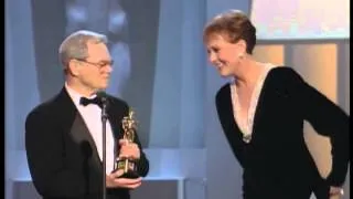 Michael Kidd receiving an Honorary Oscar® from Julie Andrews