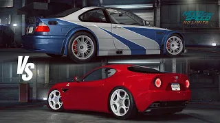 NFS:No Limits | BMW M3 GTR (Stage 6 Max) Vs Alfa Romeo 8C Competizione (Stage 5 Max) Comparison