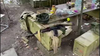 Ammunition and equipment left behind by Russian soldiers in Ukraine