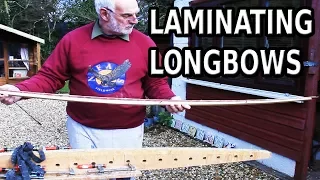 Gluing laminations on a former - How to make a Longbow