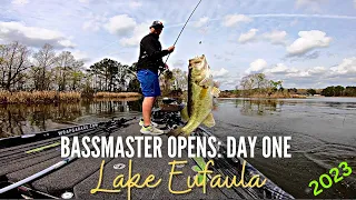 Bassmaster Open: Day One Lake Eufaula, AL! 2023 (I CAUGHT THEM!)