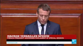 Macron Addresses Congress: "There is something to expect from politicians"