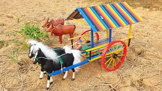 How To Make Horse Cart With Bamboo - Creative DIY Woodworking Projects