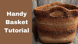 Handy Basket Crochet Tutorial
