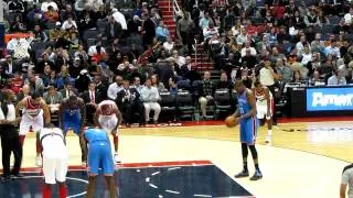 Kevin Durant shooting free throws