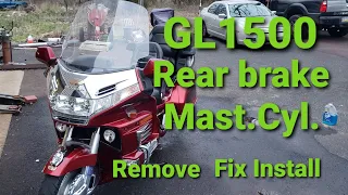 GL1500 Rear Brake Master Cyl. Removal/install