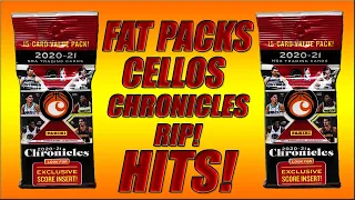 🔥NEW🔥 2020-2021 PANINI NBA CHRONICLES BASKETBALL CELLO / FAT PACKS RIPS AND REVIEW!