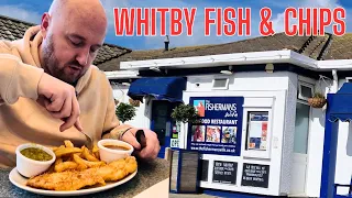 I went to THE FISHERMANS WIFE in WHITBY for FISH & CHIPS with a SEA VIEW - Cooked in BEEF DRIPPING !