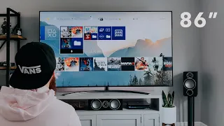 My 86” Gaming TV Setup - LG NanoCell BIG TV