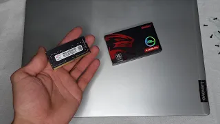 Adicionando Memoria Ram e SSD NVMe No Notebook Lenovo Ideapad S145 Versão Ryzen 5 3500u !!!