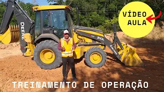 ENSINANDO COMO OPERAR RETROESCAVADEIRA JONH DEERE - CURSO ONLINE EAD