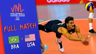 Brazil 🆚USA - Full Match | Men’s Volleyball Nations League 2019