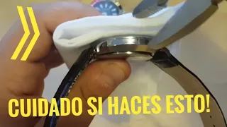 CERRAR TAPA trasera RELOJ a presión de forma casera y SIN HERRAMIENTAS 🙈 [FUNCIONA]