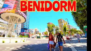 BENIDORM 🇪🇦 CENTRAL TOWN🔥 Walking Tour 4 K   Spain 🇪🇦 August 2022