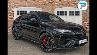 2020/20 LAMBORGHINI URUS 4.0 TFSI IN NERO HELENE METALLIC WITH BLACK LEATHER