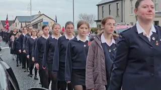 Kilkeel Royal British Legion Remembrance Afternoon Return Parade 12th November 2023