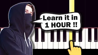 Alan Walker - Faded - VERY EASY Piano tutorial