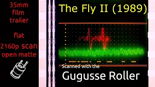 The Fly II (1989) 35mm film teaser trailer, flat open matte, 2160p