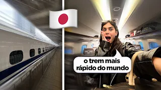 ANDEI DE TREM BALA PELA PRIMEIRA VEZ!! 😱