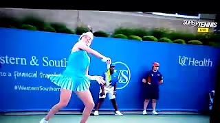 Johanna Konta misses forehand || Cincinnati 2017