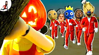 Granny team 🎃 Halloween 🎃 parody Squid Game  ★ funny horror animation granny