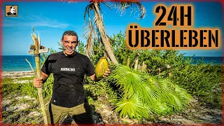 Auf einsamer INSEL 24H ÜBERLEBEN  | BUSHCRAFT | SHELTER | ÜBERNACHTUNG | Survival Mattin | Teil 1