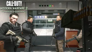 NO RUSSIAN - MOSCOW SHOOTING FOOTAGE AT AIRPORT Call of Duty Modern Warfare 2 Remastered MISSION