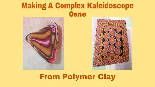 Making a Complex Kaleidoscope Cane from Polymer Clay. Live Stream