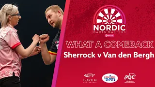 A SENSATIONAL COMEBACK! Fallon Sherrock v Dimitri Van den Bergh | 2021 Nordic Darts Masters