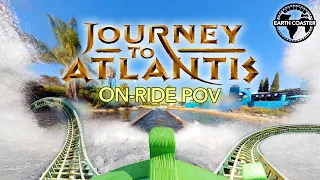 Journey to Atlantis - WATER COASTER at Seaworld San Diego - On-Ride 4K