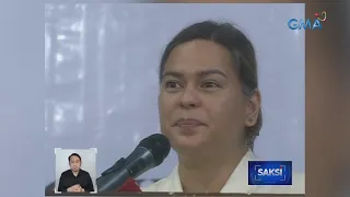 Presumptive VP Sara Duterte, umaasang magiging maayos ang isinasagawang canvassing | Saksi