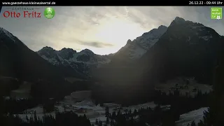 26.12.22 - Blick ins Wildental - Gästehaus Otto Fritz, Mittelberg/Kleinwalsertal