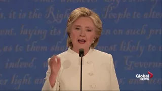 Presidential debate: Hillary Clinton calls Donald Trump 'a puppet' for Vladimir Putin