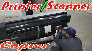 HP Dasignjet T830 MFP Plotter Printer Unboxing And Installation || HP MOBILE PRINTING