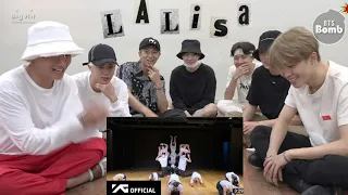 BTS Reaction to Lisa Lalisa Dance practice (Fanmade)