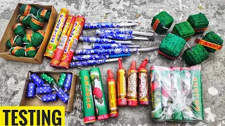 Testing New and different types of Diwali firecrackers 2019||CY