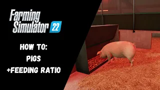 FS22 - How To Pigs + Feed Ratio - Farming Simulator 22