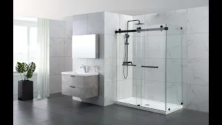 Hometo Glass, Bath -- HT 1 Double Sliding Shower Doors Series