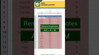 Highlight & Remove Duplicates in excel