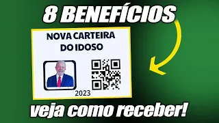 FOI LIBERADA A NOVA CARTEIRA DO IDOSO 2023 - SAIBA OS 8 BENEFÍCIOS E COMO TIRAR A SUA CARTEIRA