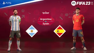 FIFA 23 - Argentina vs Spain - World Cup Qatar Final 2022 | PS5™ Gameplay [4K60fps]
