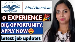 FIRST AMERICAN JOB POST🧑‍💻. BIG OPPORTUNITY APPLY NOW😍. फर्स्ट अमेरिकन जॉब कैसे अप्लाई करें?